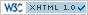 Icono de conformidad con la normativa que regula el código XHTML